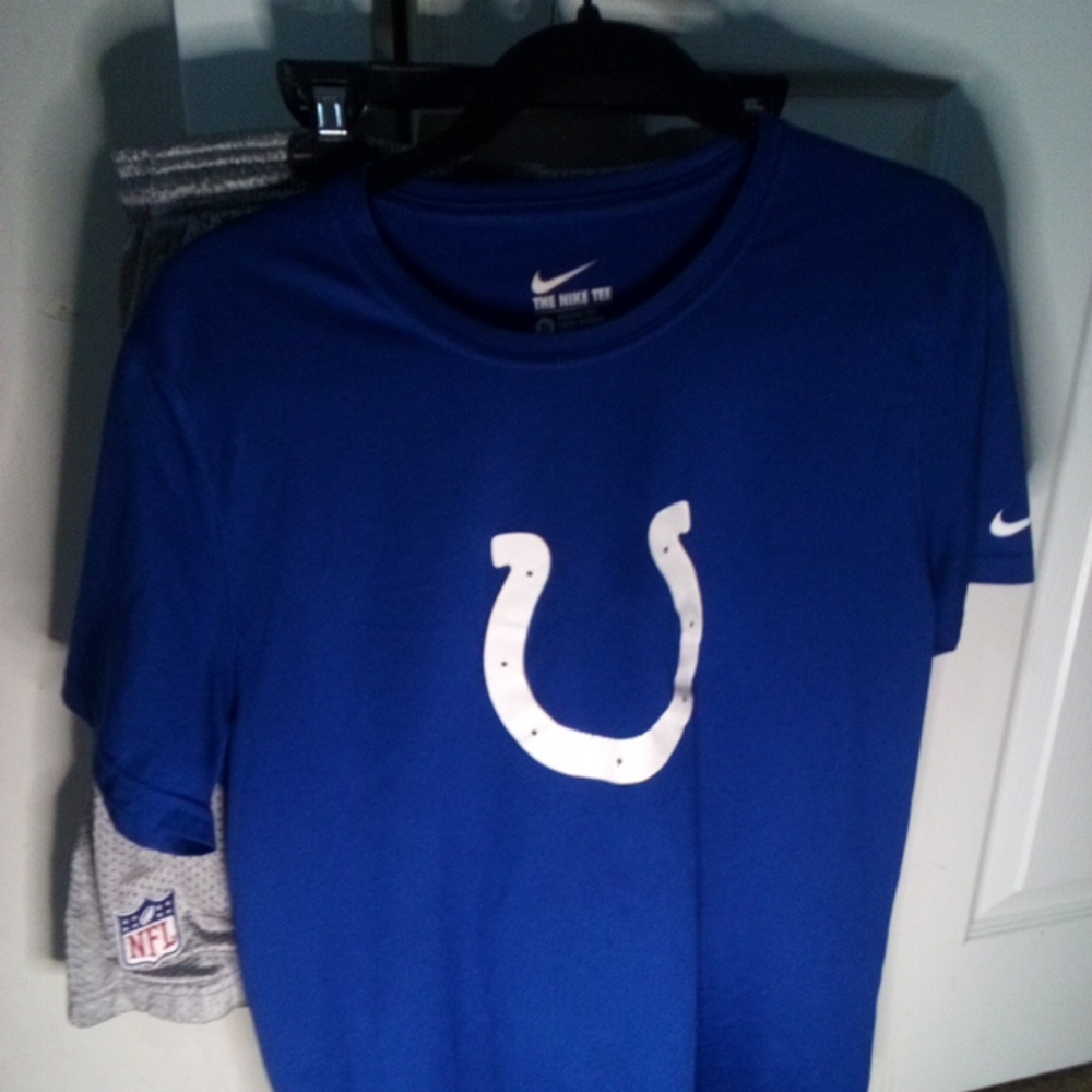 Indianapolis Colts Short Set Nike shirt Reebok shorts Sz XL